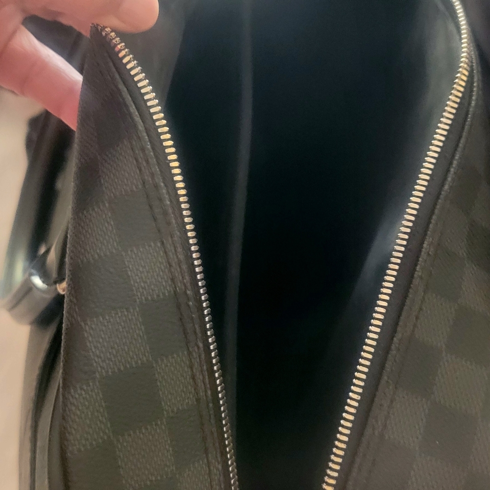 Authentic Louis Vuitton Black Checkered Travel Bag - Picture 4 of 16